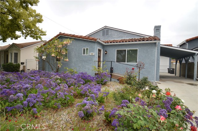 Front exterior of 1443 N. Evergreen St., Burbank — MLS Order 0